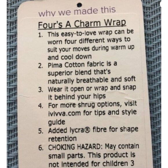 Ivivva by Lululemon Girls Wrap Sweater Long-Sleeve Size 10 Grey Four's a Charm - Picture 11 of 11